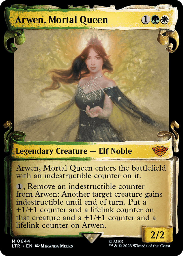 Arwen, Mortal Queen [The Lord of the Rings: Tales of Middle-Earth Showcase Scrolls] MTG Single Magic: The Gathering    | Red Claw Gaming