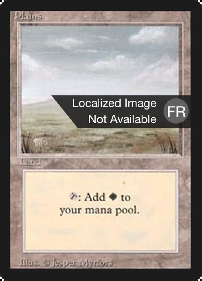 Plains (B) [Foreign Black Border] MTG Single Magic: The Gathering    | Red Claw Gaming