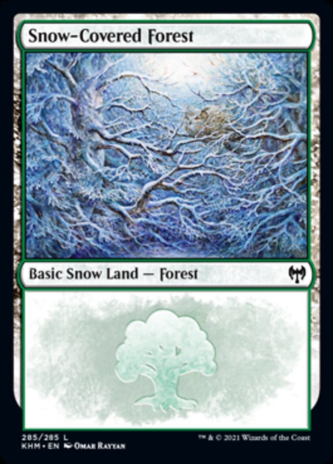 Snow-Covered Forest (285) [Kaldheim] MTG Single Magic: The Gathering    | Red Claw Gaming