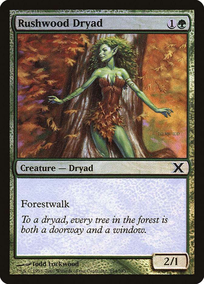 Rushwood Dryad (Premium Foil) [Tenth Edition] MTG Single Magic: The Gathering    | Red Claw Gaming