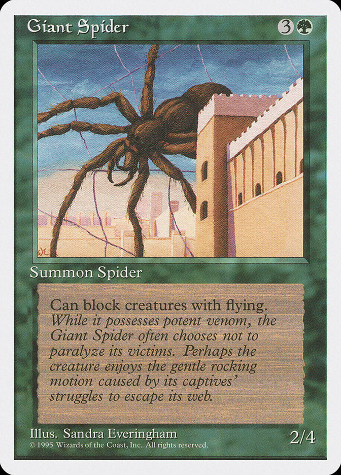 Giant Spider [Fourth Edition] MTG Single Magic: The Gathering    | Red Claw Gaming