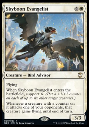 Skyboon Evangelist (Promo Pack) [Streets of New Capenna Commander Promos] MTG Single Magic: The Gathering    | Red Claw Gaming