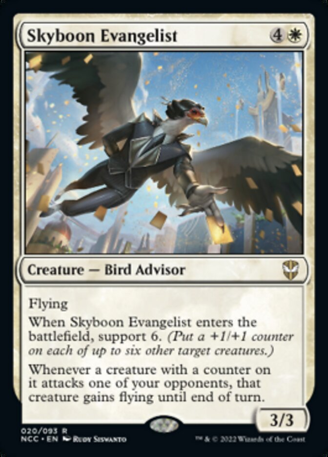 Skyboon Evangelist [Streets of New Capenna Commander] MTG Single Magic: The Gathering    | Red Claw Gaming