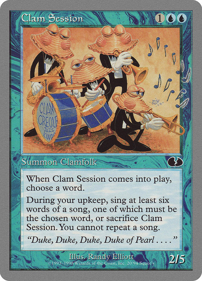 Clam Session [Unglued] MTG Single Magic: The Gathering    | Red Claw Gaming