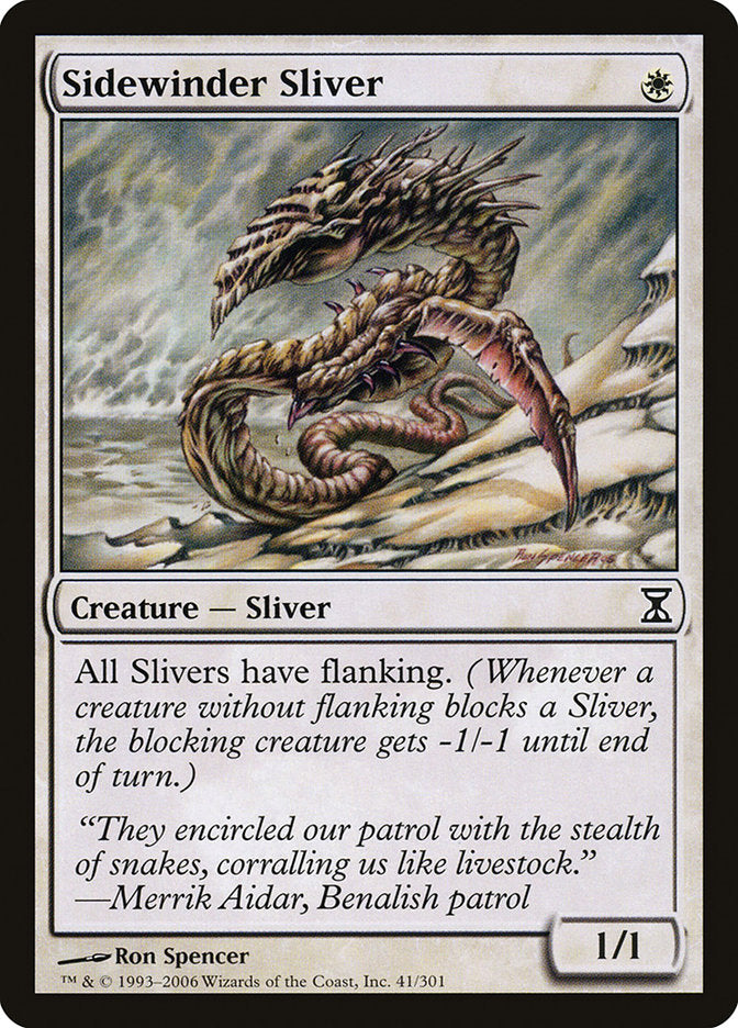 Sidewinder Sliver [Time Spiral] MTG Single Magic: The Gathering    | Red Claw Gaming