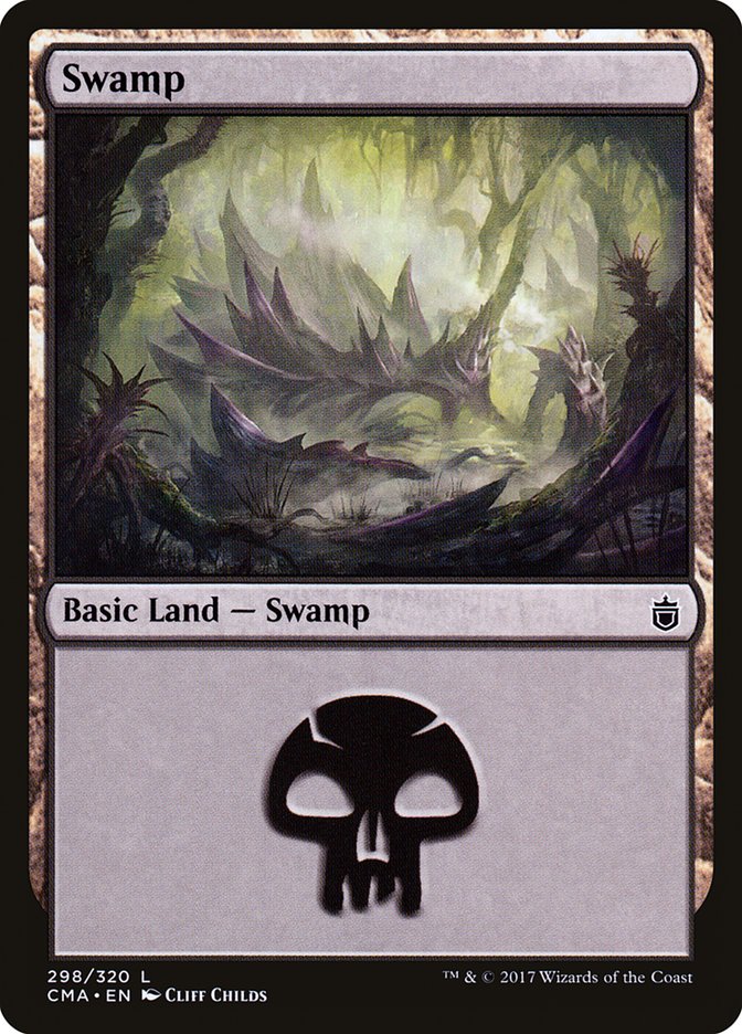 Swamp (298) [Commander Anthology] MTG Single Magic: The Gathering    | Red Claw Gaming