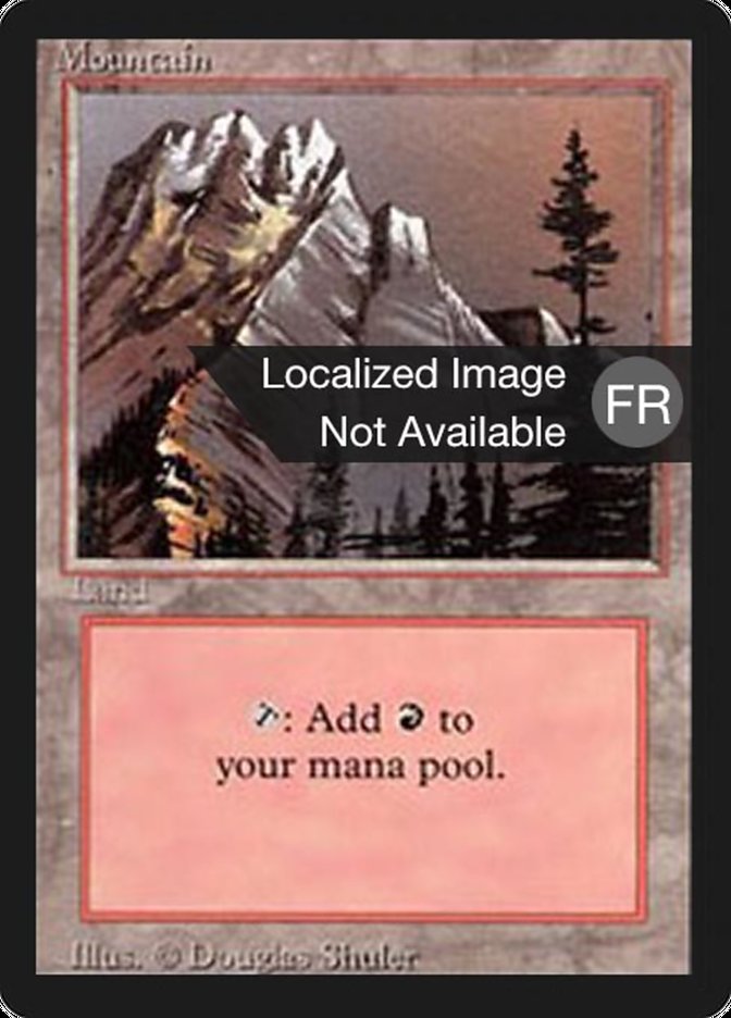 Mountain (A) [Foreign Black Border] MTG Single Magic: The Gathering    | Red Claw Gaming