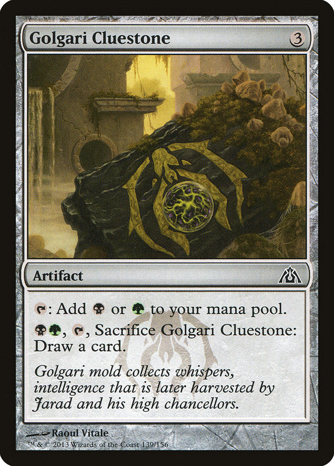 Golgari Cluestone [Dragon's Maze] MTG Single Magic: The Gathering    | Red Claw Gaming