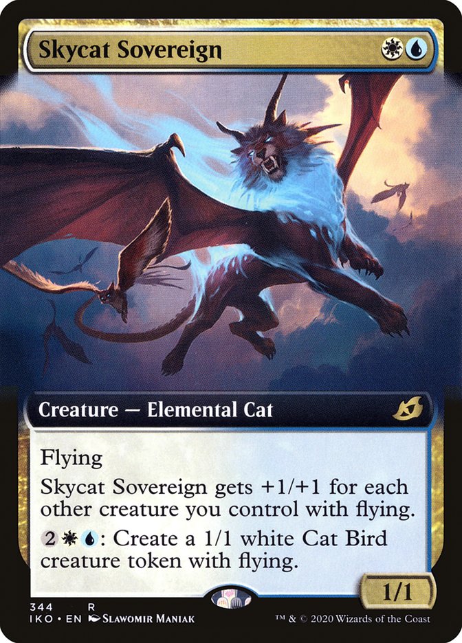 Skycat Sovereign (Extended Art) [Ikoria: Lair of Behemoths] MTG Single Magic: The Gathering    | Red Claw Gaming