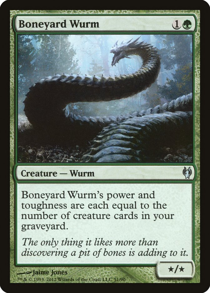 Boneyard Wurm [Duel Decks: Izzet vs. Golgari] MTG Single Magic: The Gathering    | Red Claw Gaming