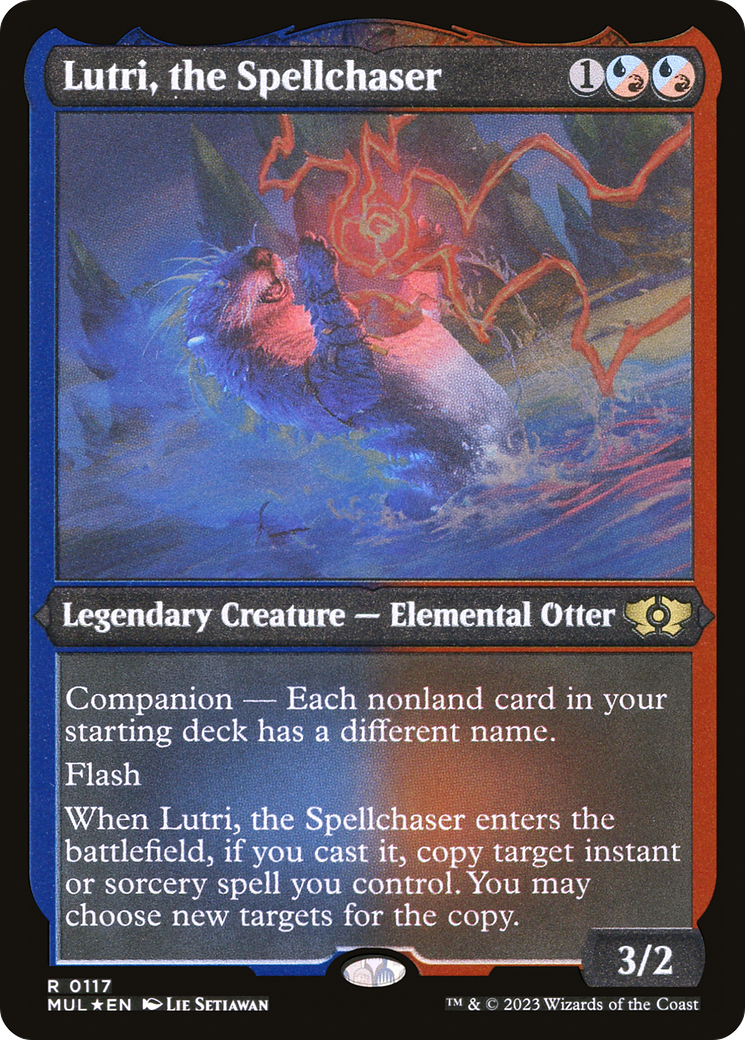 Lutri, the Spellchaser (Foil Etched) [Multiverse Legends] MTG Single Magic: The Gathering    | Red Claw Gaming