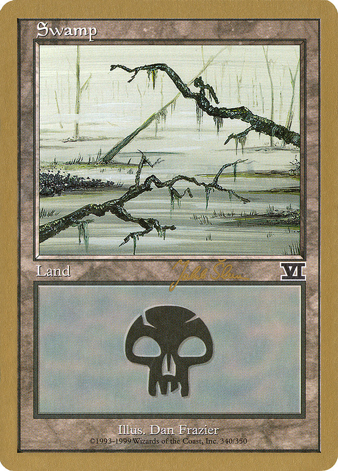 Swamp (js340b) (Jakub Slemr) [World Championship Decks 1999] MTG Single Magic: The Gathering    | Red Claw Gaming