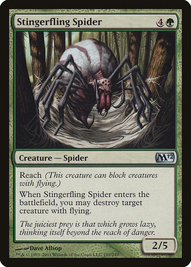 Stingerfling Spider [Magic 2012] MTG Single Magic: The Gathering    | Red Claw Gaming