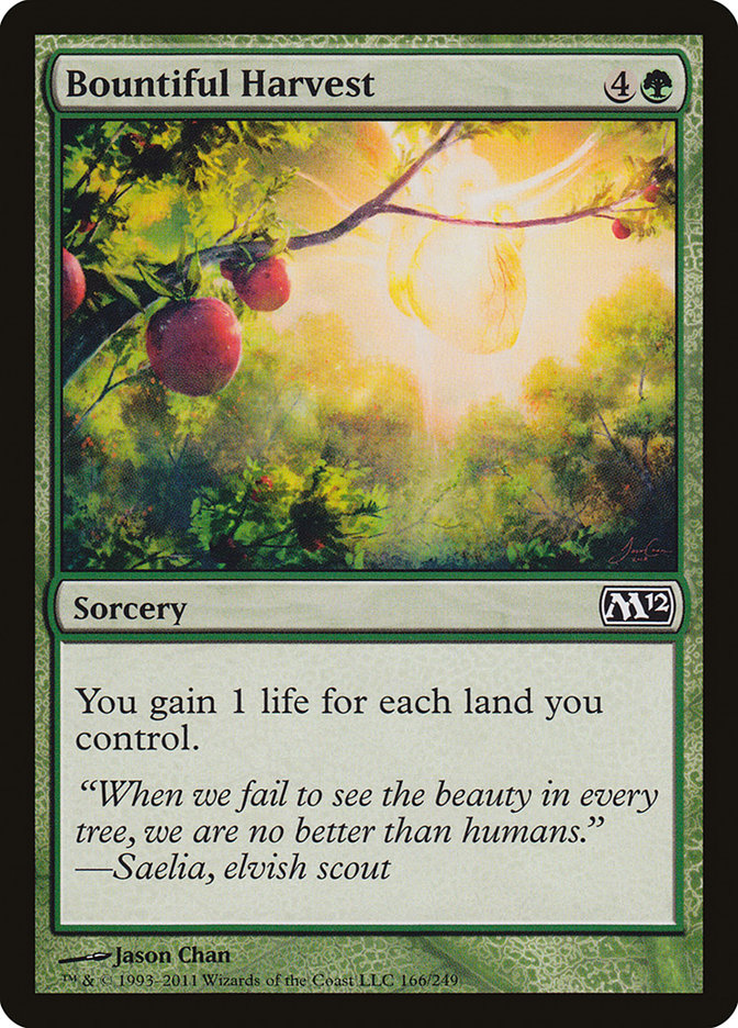 Bountiful Harvest [Magic 2012] MTG Single Magic: The Gathering    | Red Claw Gaming