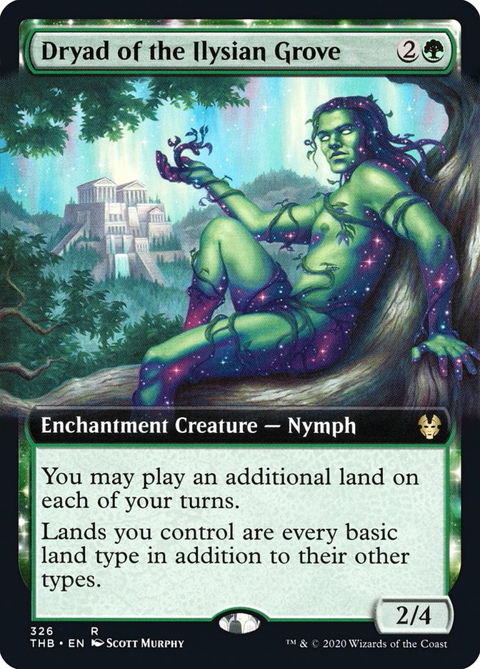 Dryad of the Ilysian Grove (Extended Art) [Theros Beyond Death] MTG Single Magic: The Gathering    | Red Claw Gaming