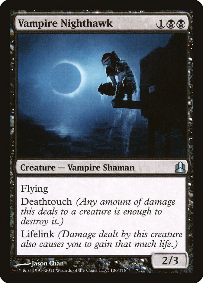 Vampire Nighthawk [Commander 2011] MTG Single Magic: The Gathering    | Red Claw Gaming