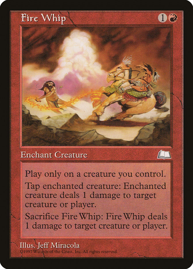 Fire Whip [Weatherlight] MTG Single Magic: The Gathering    | Red Claw Gaming