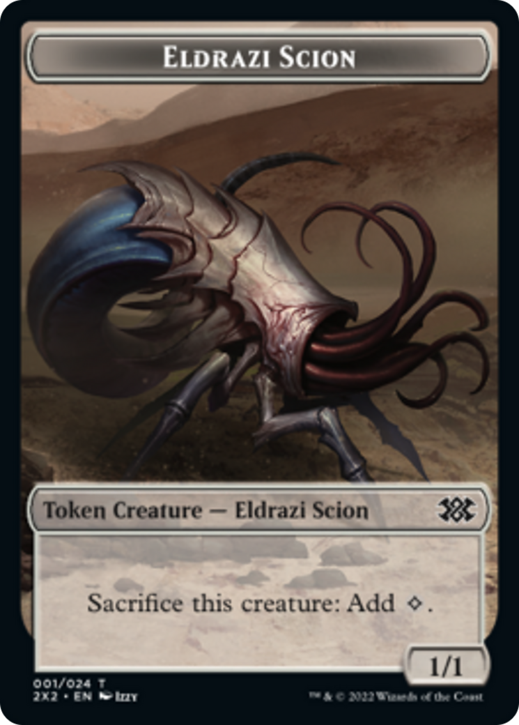 Boar // Eldrazi Scion Double-Sided Token [Double Masters 2022 Tokens] MTG Single Magic: The Gathering    | Red Claw Gaming