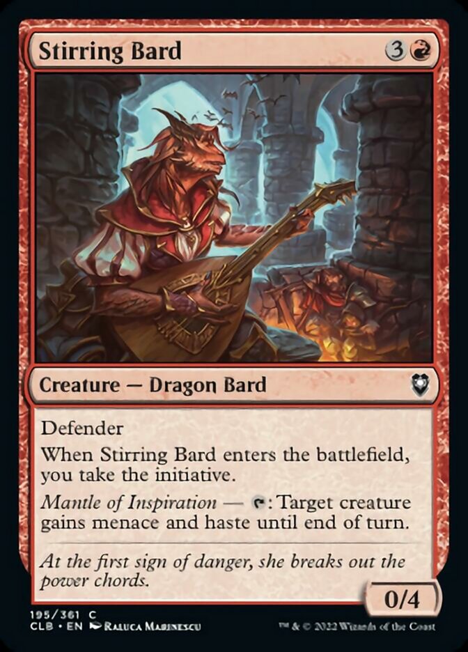 Stirring Bard [Commander Legends: Battle for Baldur's Gate] MTG Single Magic: The Gathering    | Red Claw Gaming