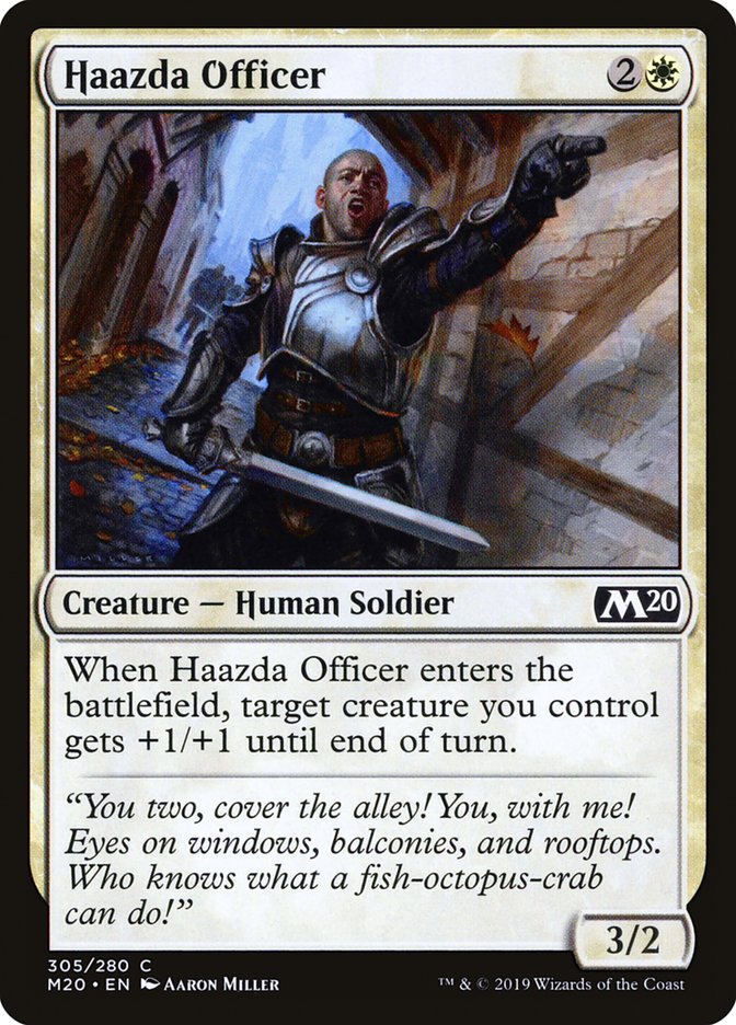 Haazda Officer [Core Set 2020] MTG Single Magic: The Gathering    | Red Claw Gaming