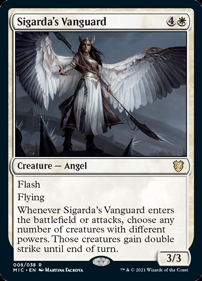 Sigarda's Vanguard [Innistrad: Midnight Hunt Commander] MTG Single Magic: The Gathering    | Red Claw Gaming