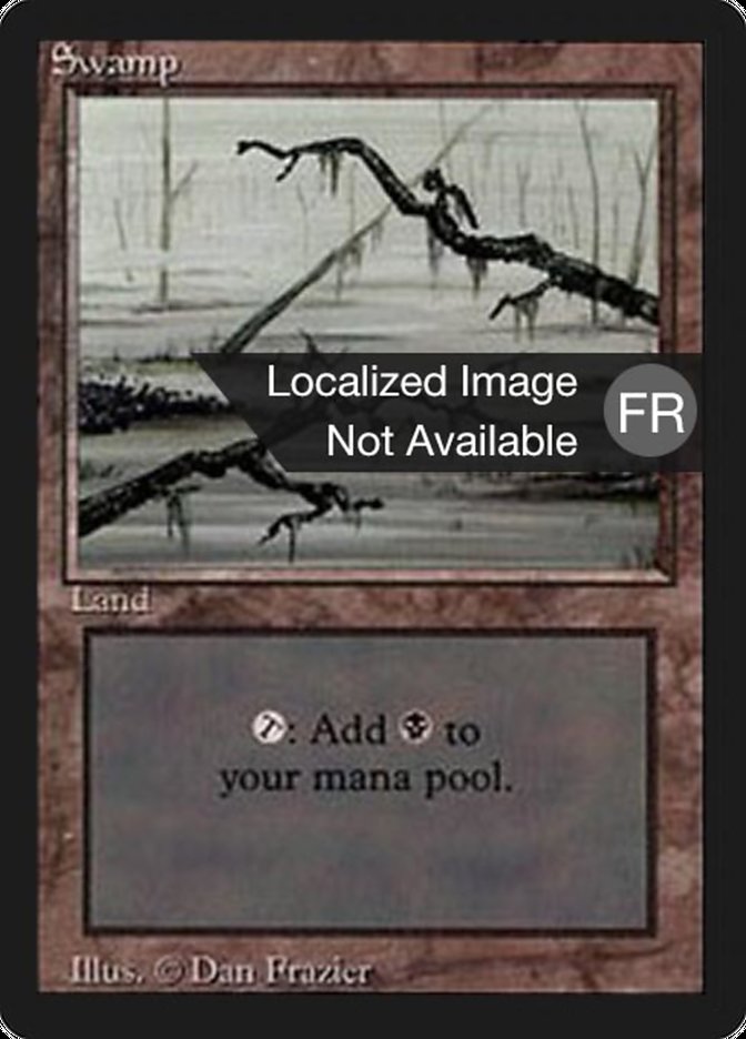 Swamp (A) [Foreign Black Border] MTG Single Magic: The Gathering    | Red Claw Gaming