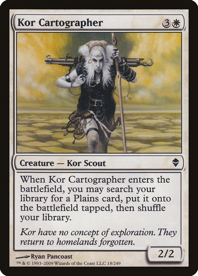 Kor Cartographer [Zendikar] MTG Single Magic: The Gathering    | Red Claw Gaming