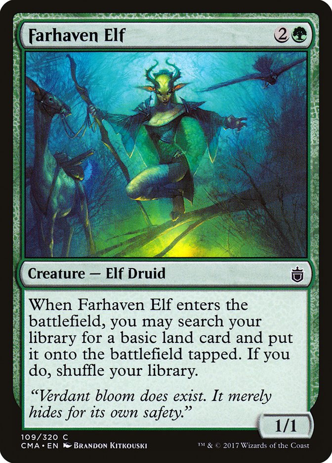 Farhaven Elf [Commander Anthology] MTG Single Magic: The Gathering    | Red Claw Gaming