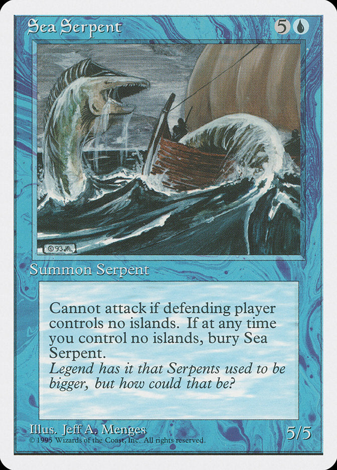 Sea Serpent [Fourth Edition] MTG Single Magic: The Gathering    | Red Claw Gaming