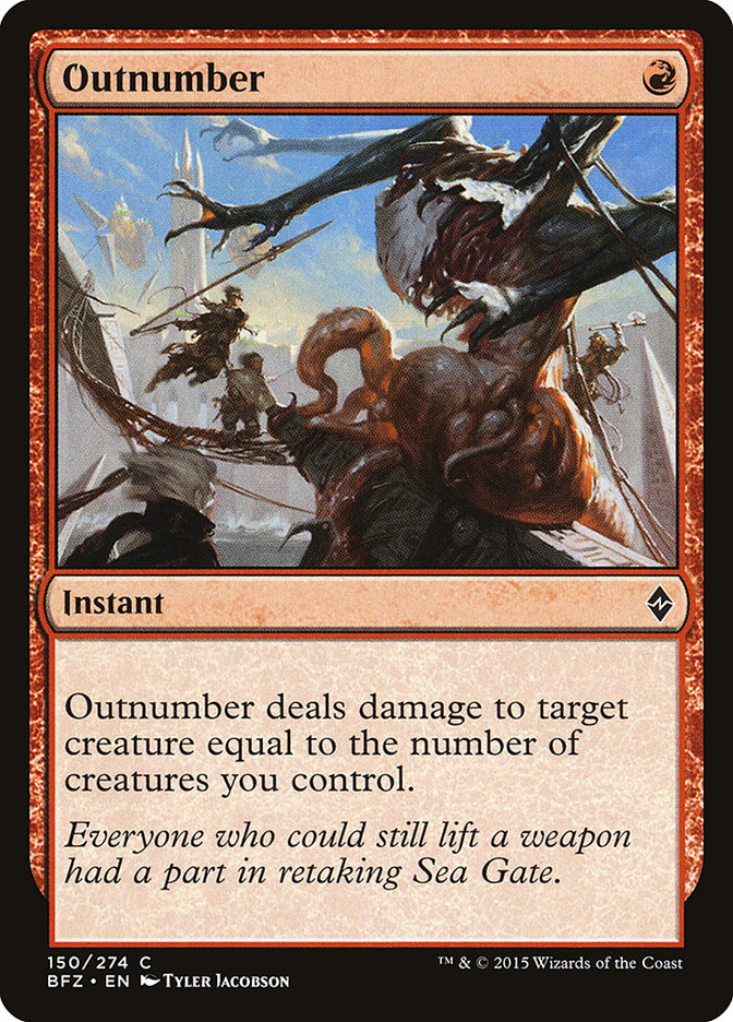 Outnumber [Battle for Zendikar] MTG Single Magic: The Gathering    | Red Claw Gaming