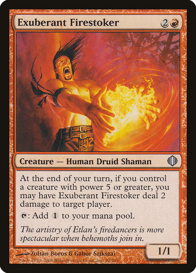 Exuberant Firestoker [Shards of Alara] MTG Single Magic: The Gathering    | Red Claw Gaming