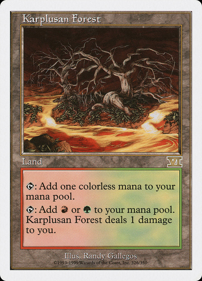 Karplusan Forest [Classic Sixth Edition] MTG Single Magic: The Gathering    | Red Claw Gaming