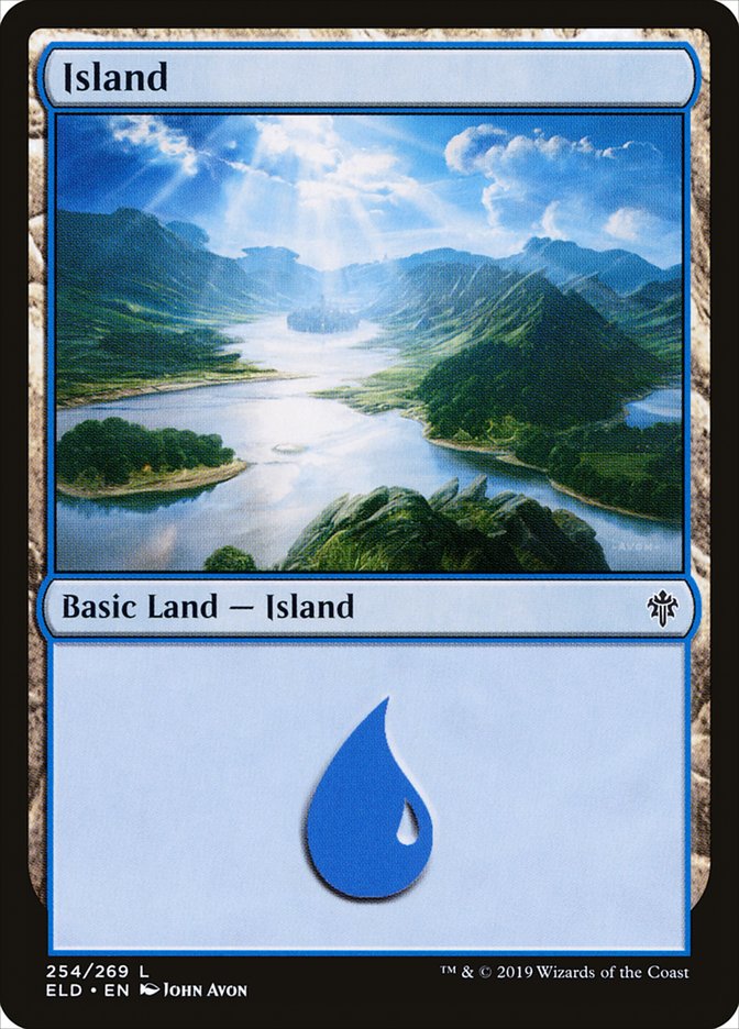 Island (254) [Throne of Eldraine] MTG Single Magic: The Gathering    | Red Claw Gaming