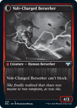 Voltaic Visionary // Volt-Charged Berserker [Innistrad: Double Feature] MTG Single Magic: The Gathering    | Red Claw Gaming