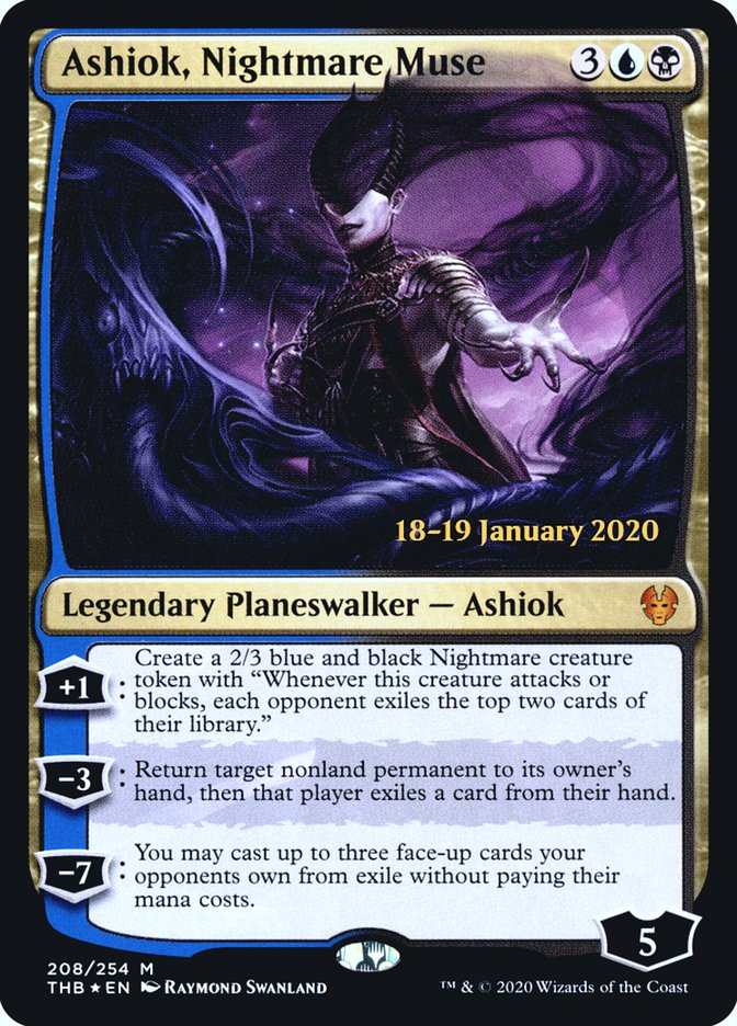 Ashiok, Nightmare Muse [Theros Beyond Death Prerelease Promos] MTG Single Magic: The Gathering    | Red Claw Gaming