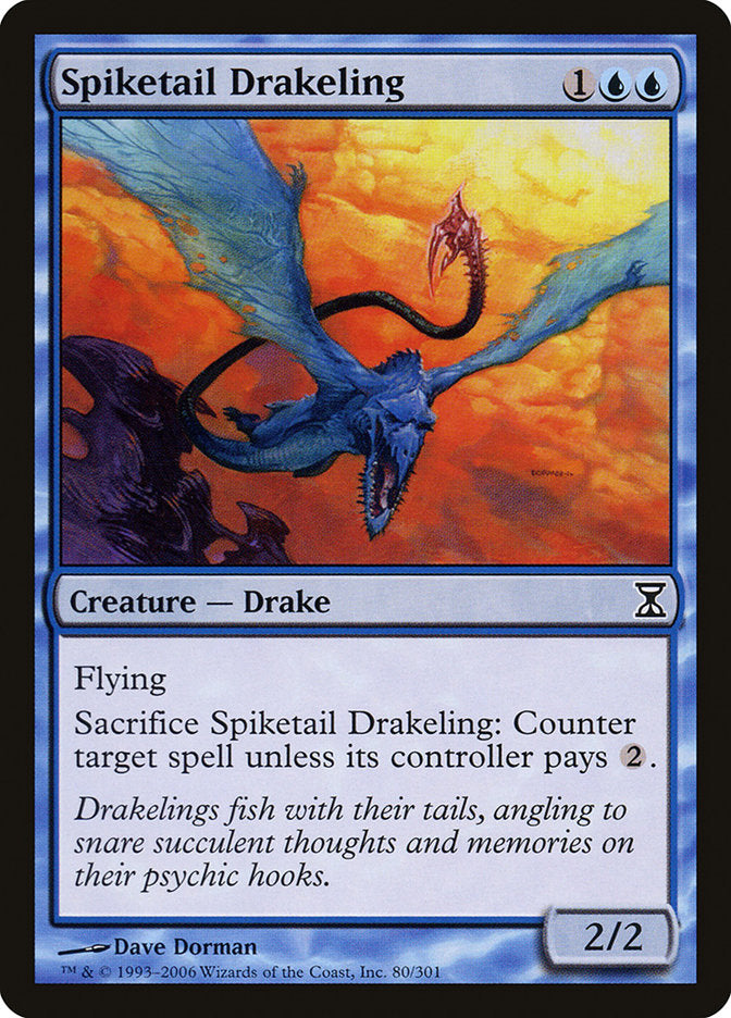 Spiketail Drakeling [Time Spiral] MTG Single Magic: The Gathering    | Red Claw Gaming