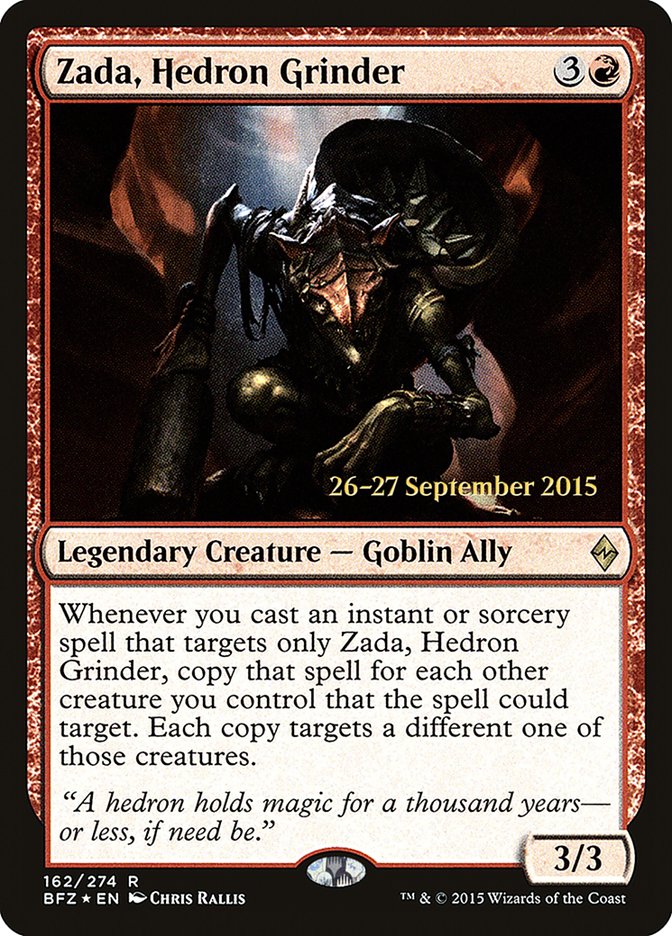 Zada, Hedron Grinder [Battle for Zendikar Prerelease Promos] MTG Single Magic: The Gathering    | Red Claw Gaming