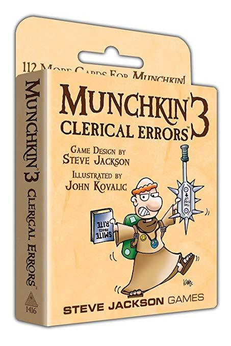 Munchkin 3: Clerical Errors Board Games Steve Jackson    | Red Claw Gaming