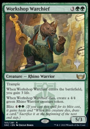 Workshop Warchief (Promo Pack) [Streets of New Capenna Promos] MTG Single Magic: The Gathering    | Red Claw Gaming