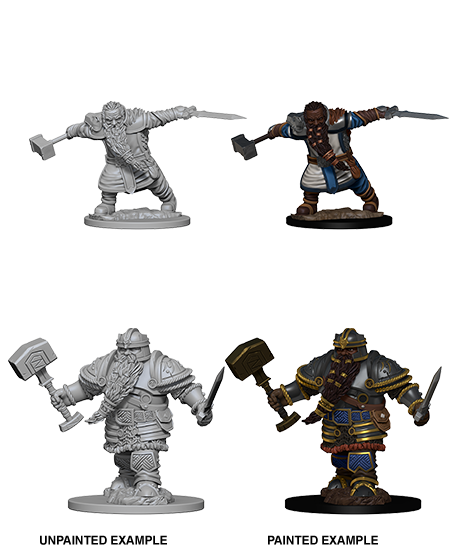 D&D Nolzur's Marvelous Miniatures: Dwarf Fighter Minatures Wizkids Games    | Red Claw Gaming