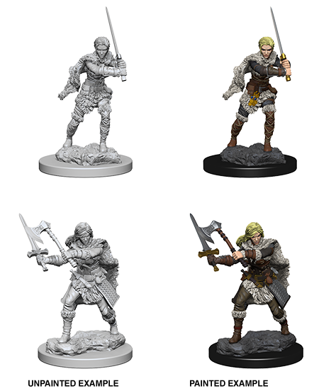 D&D Nolzur's Marvelous Miniatures: Human Barbarian Minatures Wizkids Games    | Red Claw Gaming