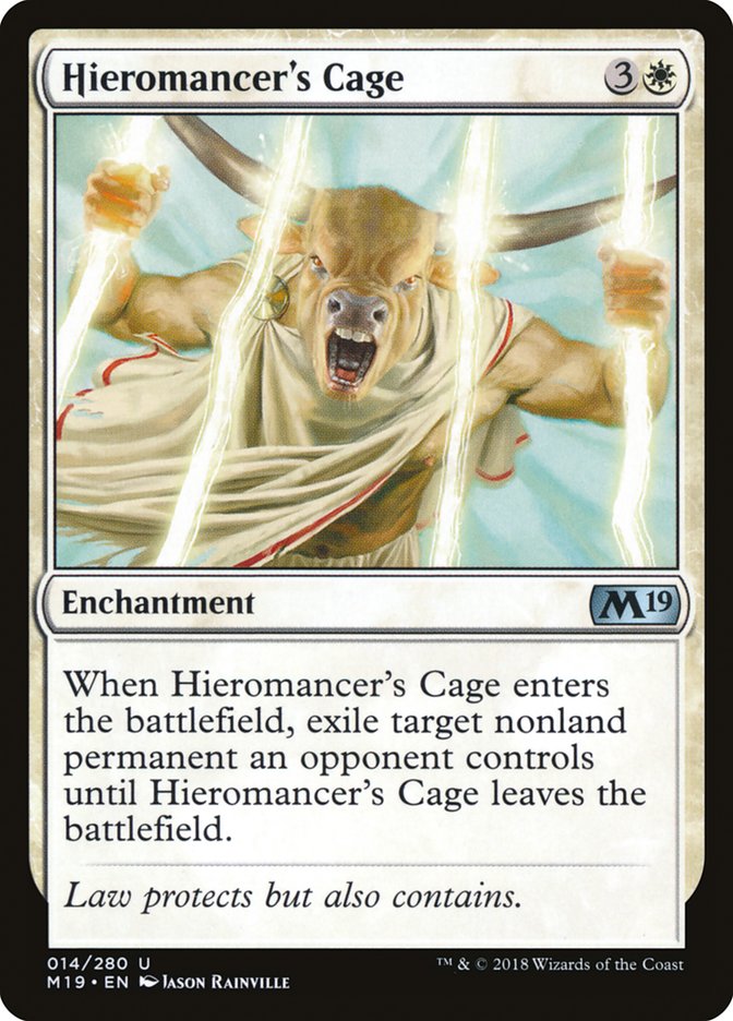 Hieromancer's Cage [Core Set 2019] MTG Single Magic: The Gathering    | Red Claw Gaming