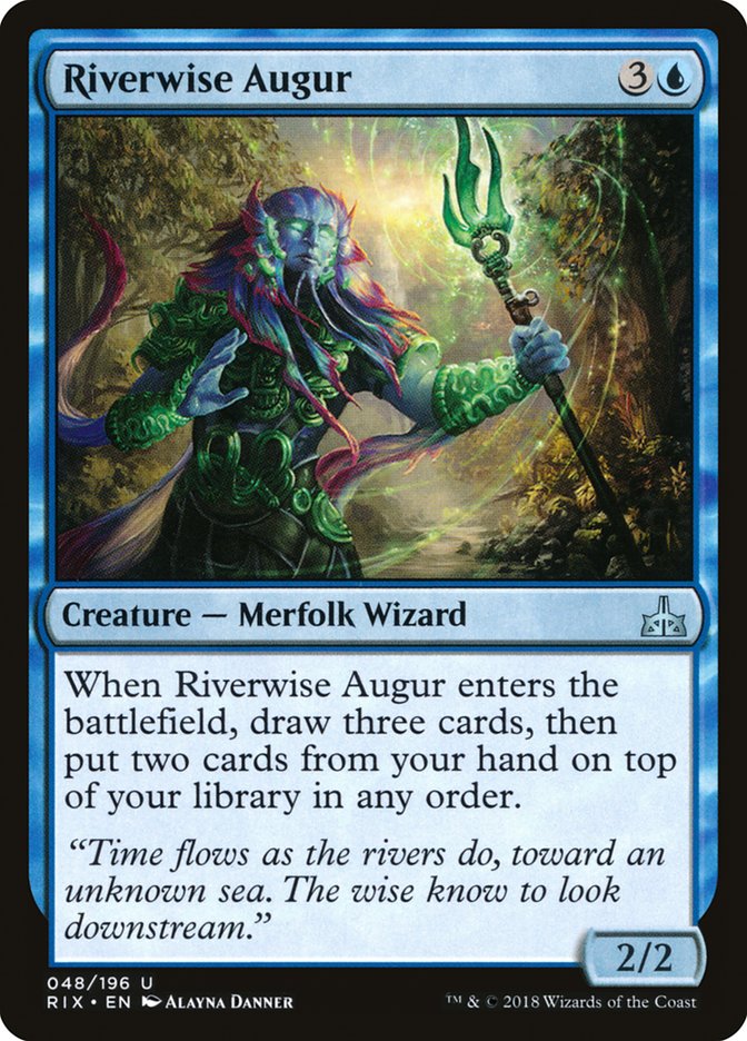 Riverwise Augur [Rivals of Ixalan] MTG Single Magic: The Gathering    | Red Claw Gaming