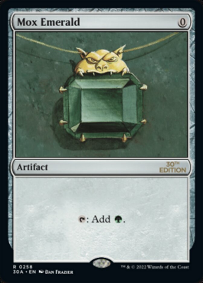 Mox Emerald [30th Anniversary Edition] MTG Single Magic: The Gathering    | Red Claw Gaming