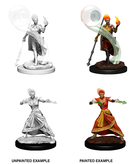 D&D Nolzur's Marvelous Miniatures: Fire Genasi Wizard Minatures Wizkids Games    | Red Claw Gaming