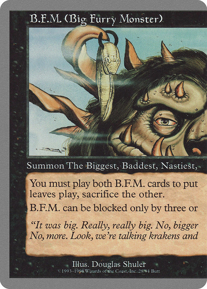 B.F.M. (Big Furry Monster) (28/94) [Unglued] MTG Single Magic: The Gathering    | Red Claw Gaming