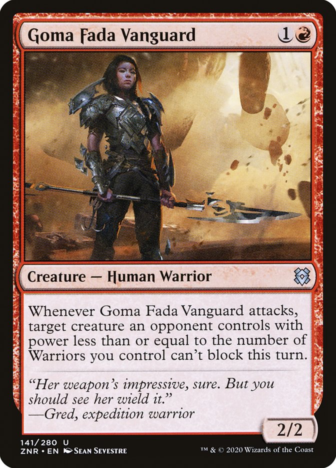 Goma Fada Vanguard [Zendikar Rising] MTG Single Magic: The Gathering    | Red Claw Gaming