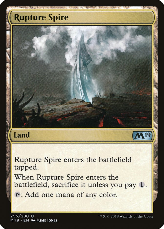 Rupture Spire [Core Set 2019] MTG Single Magic: The Gathering    | Red Claw Gaming