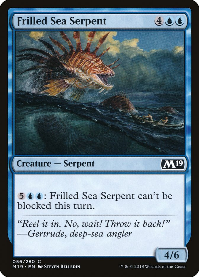 Frilled Sea Serpent [Core Set 2019] MTG Single Magic: The Gathering    | Red Claw Gaming