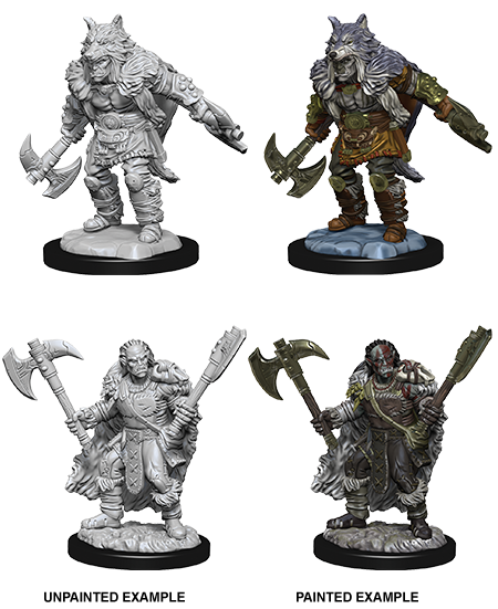 D&D Nolzur's Marvelous Miniatures: Half-Orc Barbarian Minatures Wizkids Games    | Red Claw Gaming